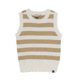 Indian Blue Jeans Knitted Singlet Striped Sesame
