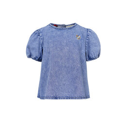 Little Looxs Little Denim Blouse BRIGHT BLUE DENIM