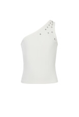 Looxs 10sixteen one shoulder top off white Z25