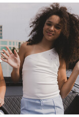 Looxs 10sixteen one shoulder top off white Z25