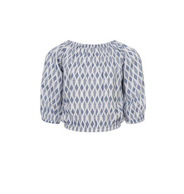 Looxs 10sixteen blouse top blue print Z25