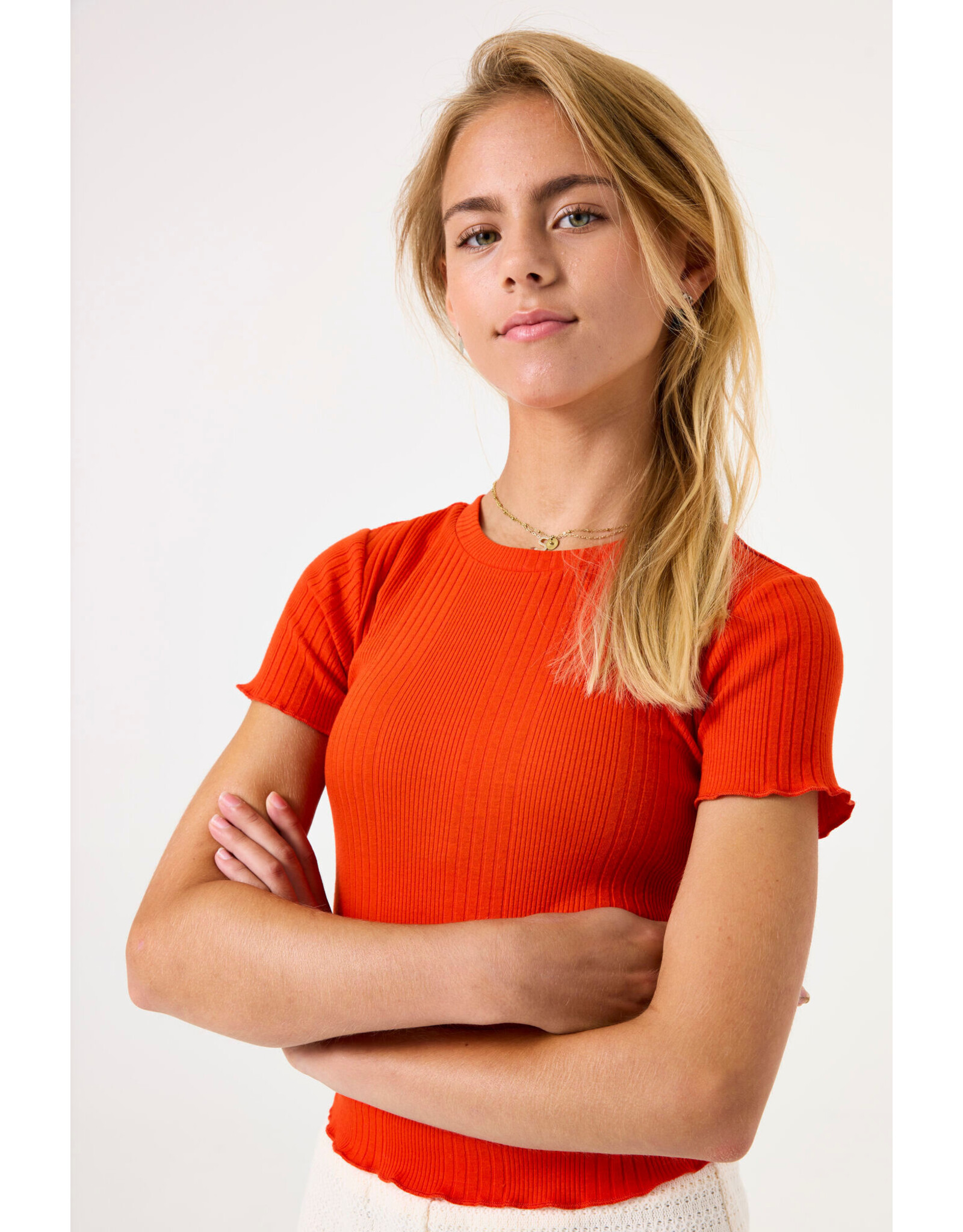 Garcia C52602 T-shirt Manderin Red