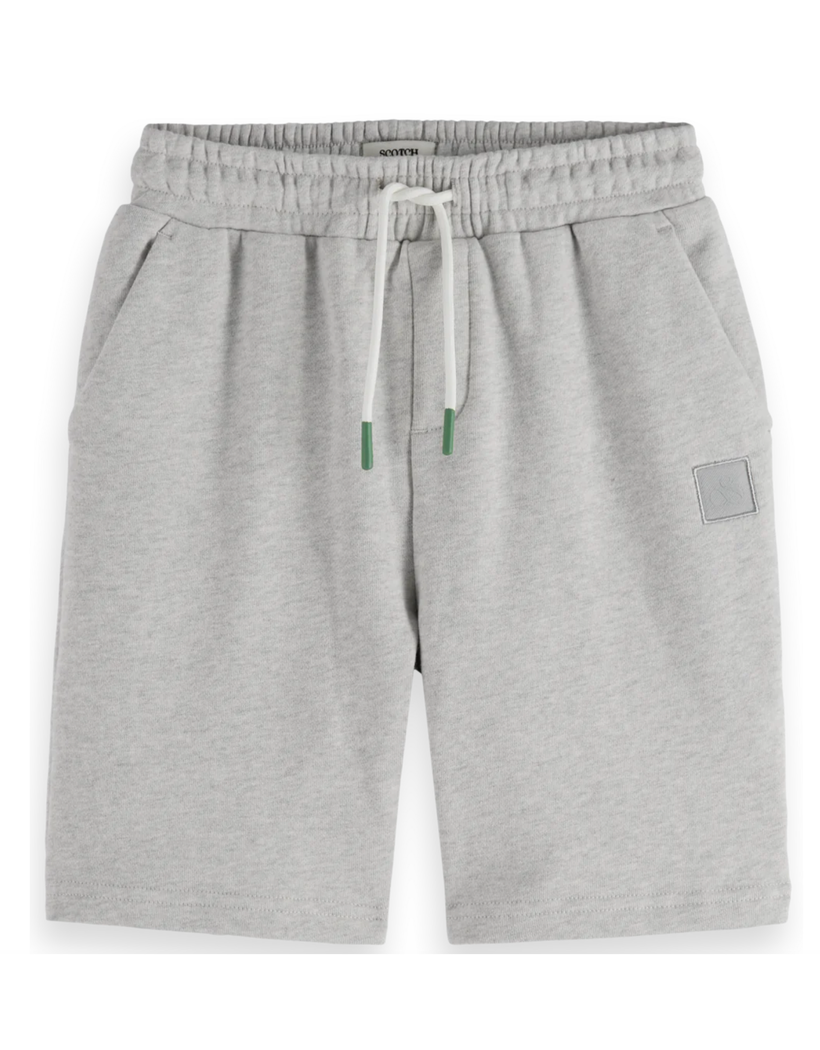 Scotch & Soda Logo badge sweatshorts MEDIUM GREY