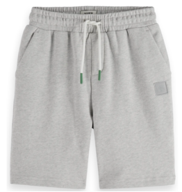 Scotch & Soda Logo badge sweatshorts MEDIUM GREY