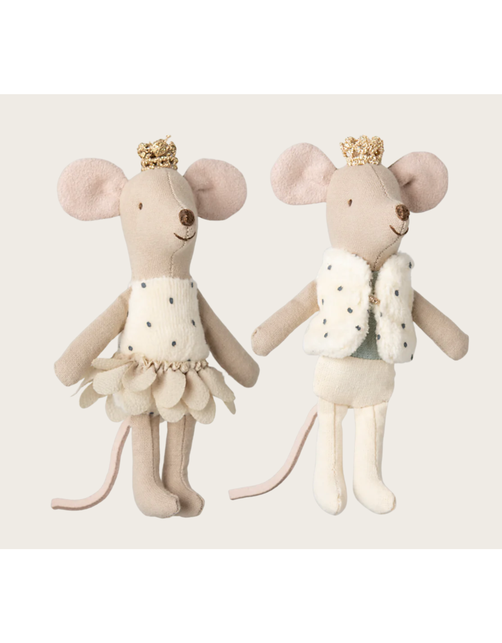 Maileg Royal twin mice Little sister and brother in matchbox