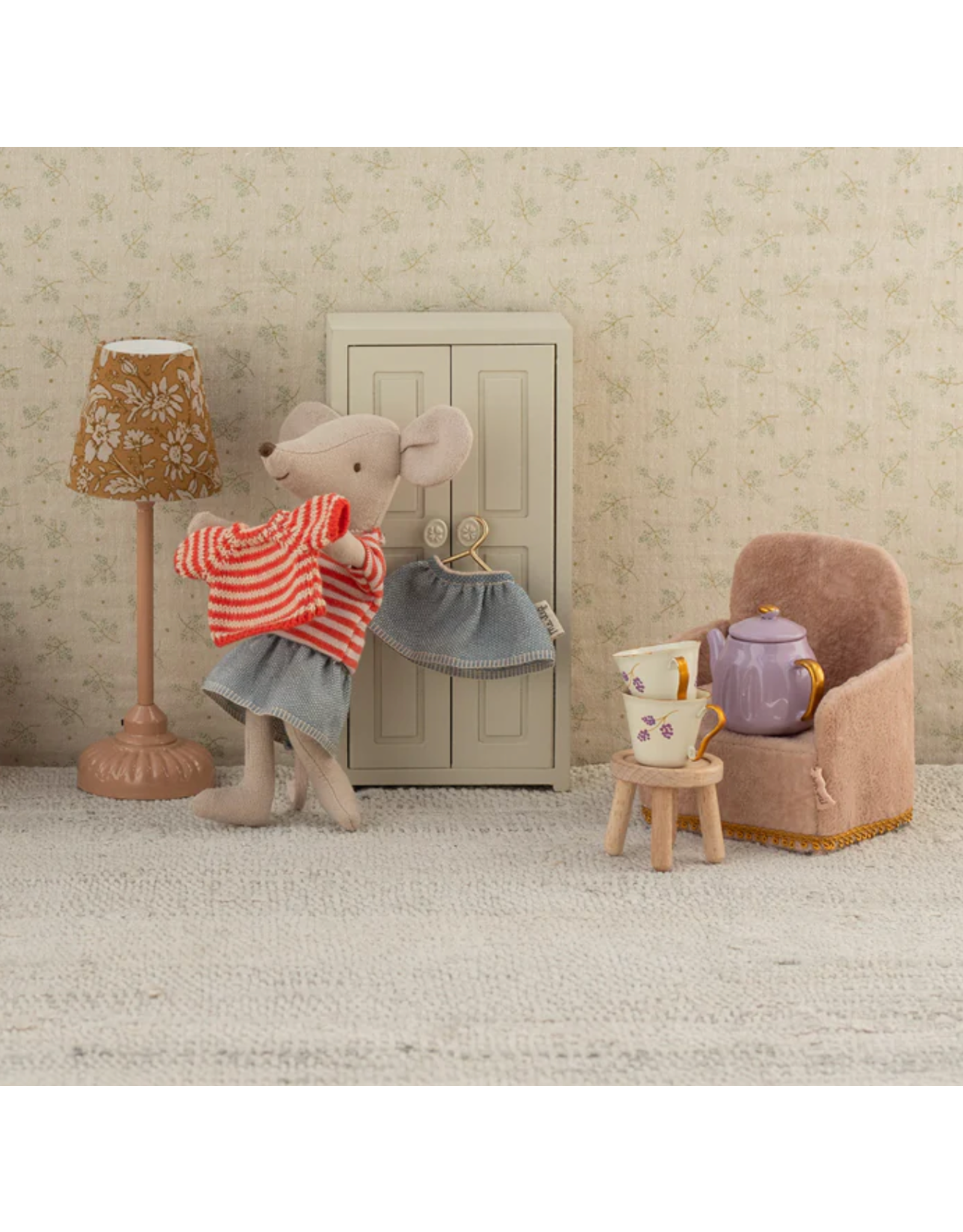 Maileg Folding chair Mouse Powder