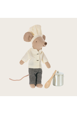 Maileg Chef mouse w. soup pot and spoon