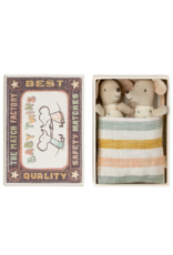Maileg Twins Baby mice in matchbox