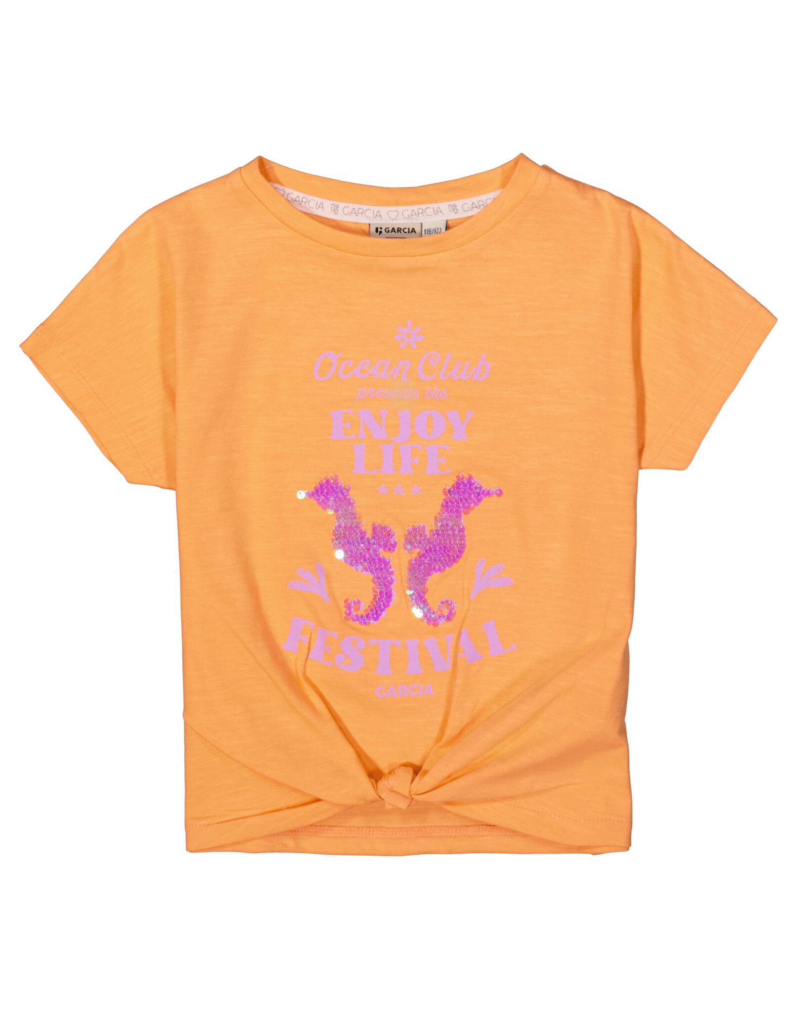Garcia D54403 T-shirt Coral kiss
