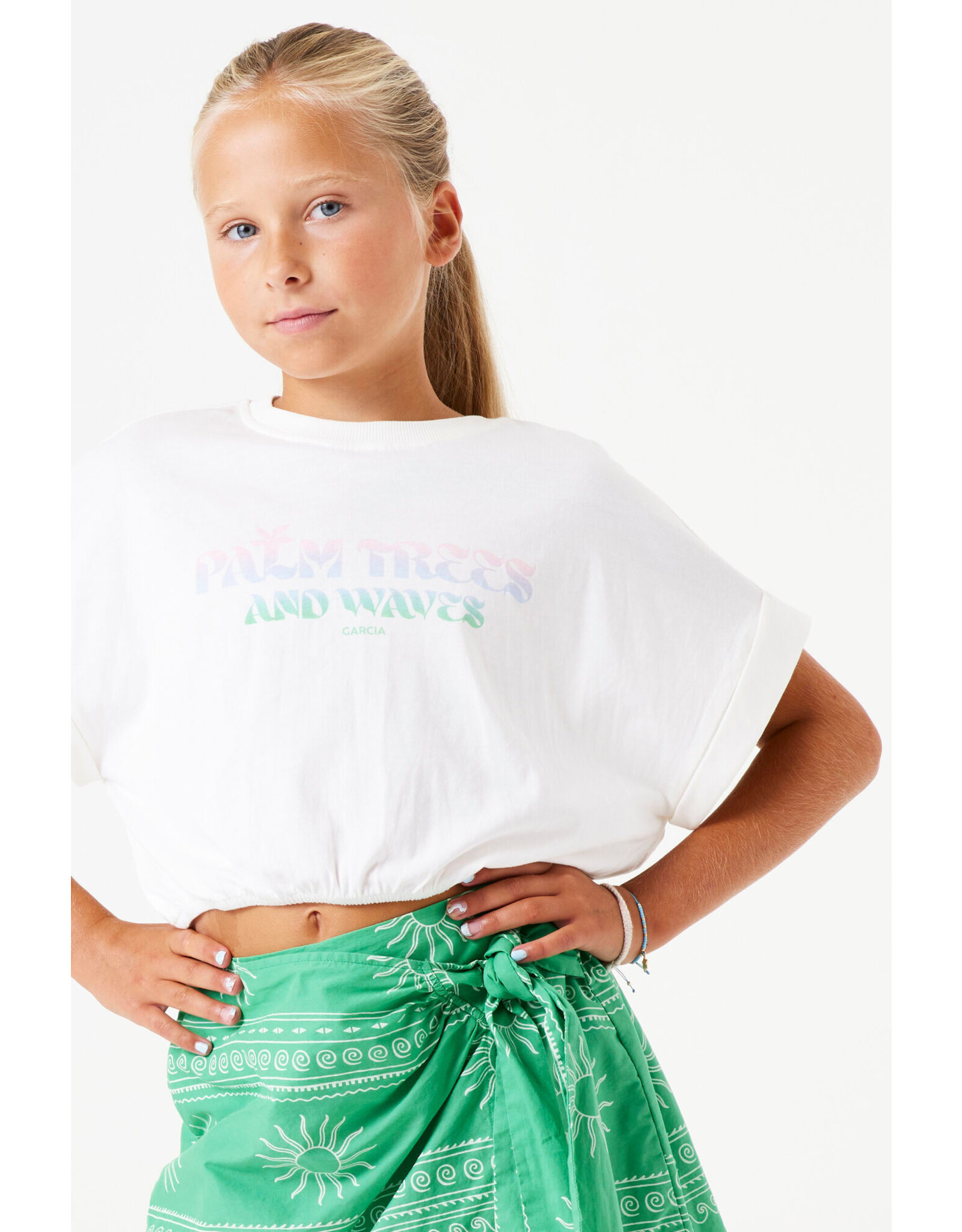 Garcia D52406 girls t-shirt ss 53 off white