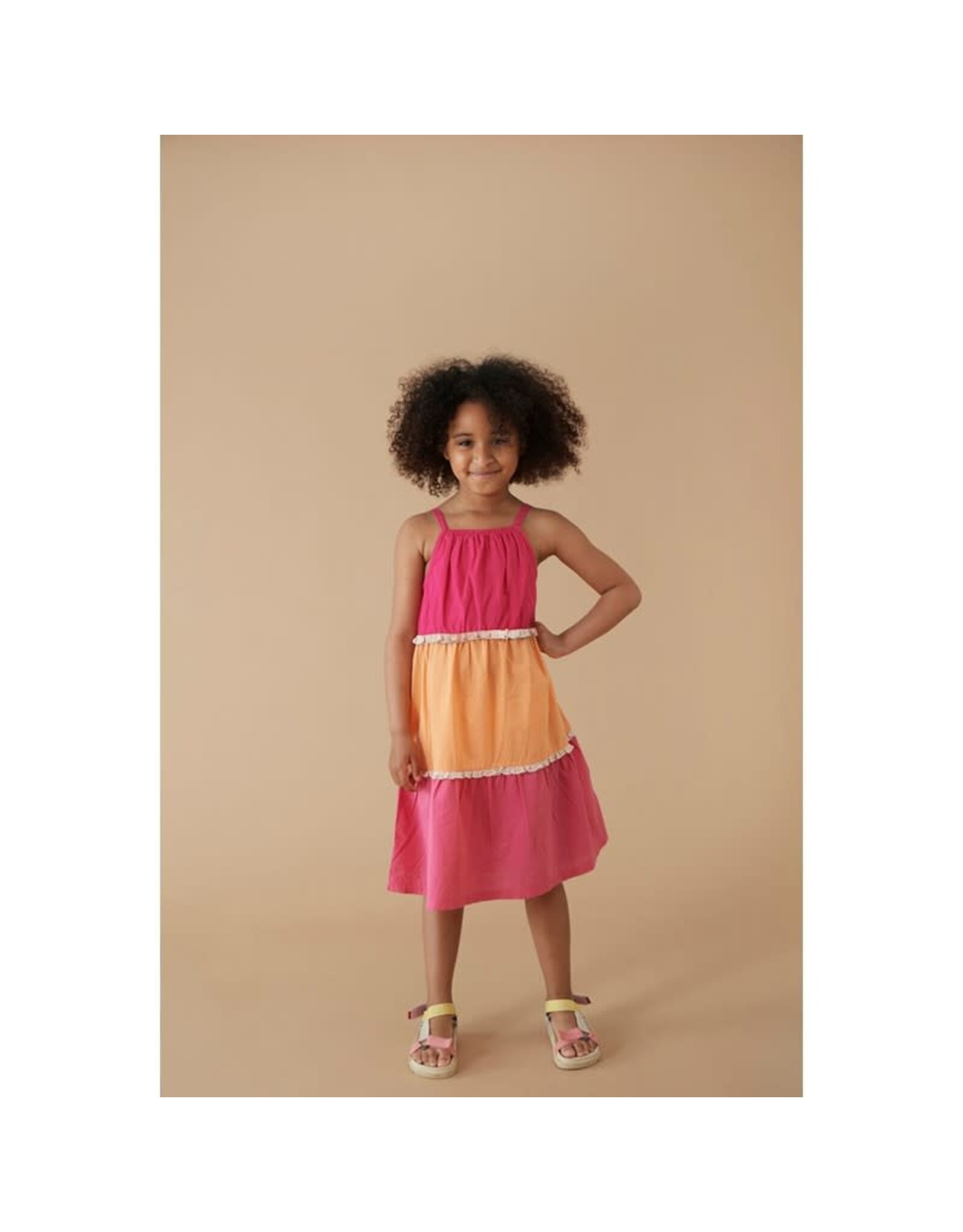 Jubel Jurk voile - Samba Shake Fuchsia