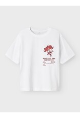 Name it NKFHOMINU SS NREG Top box Bright white/ wild heart