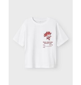 Name it NKFHOMINU SS NREG Top box Bright white/ wild heart