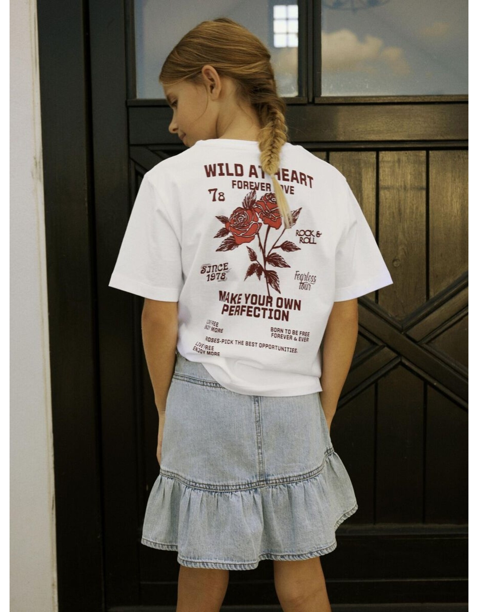 Name it NKFHOMINU SS NREG Top box Bright white/ wild heart