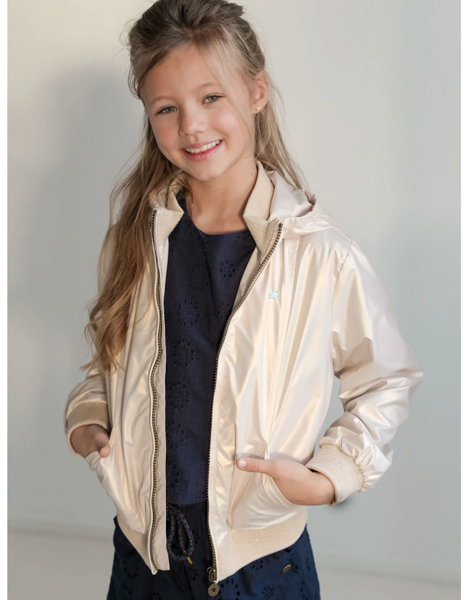 Like Flo Astrid Flo girls summer jacket Soft gold