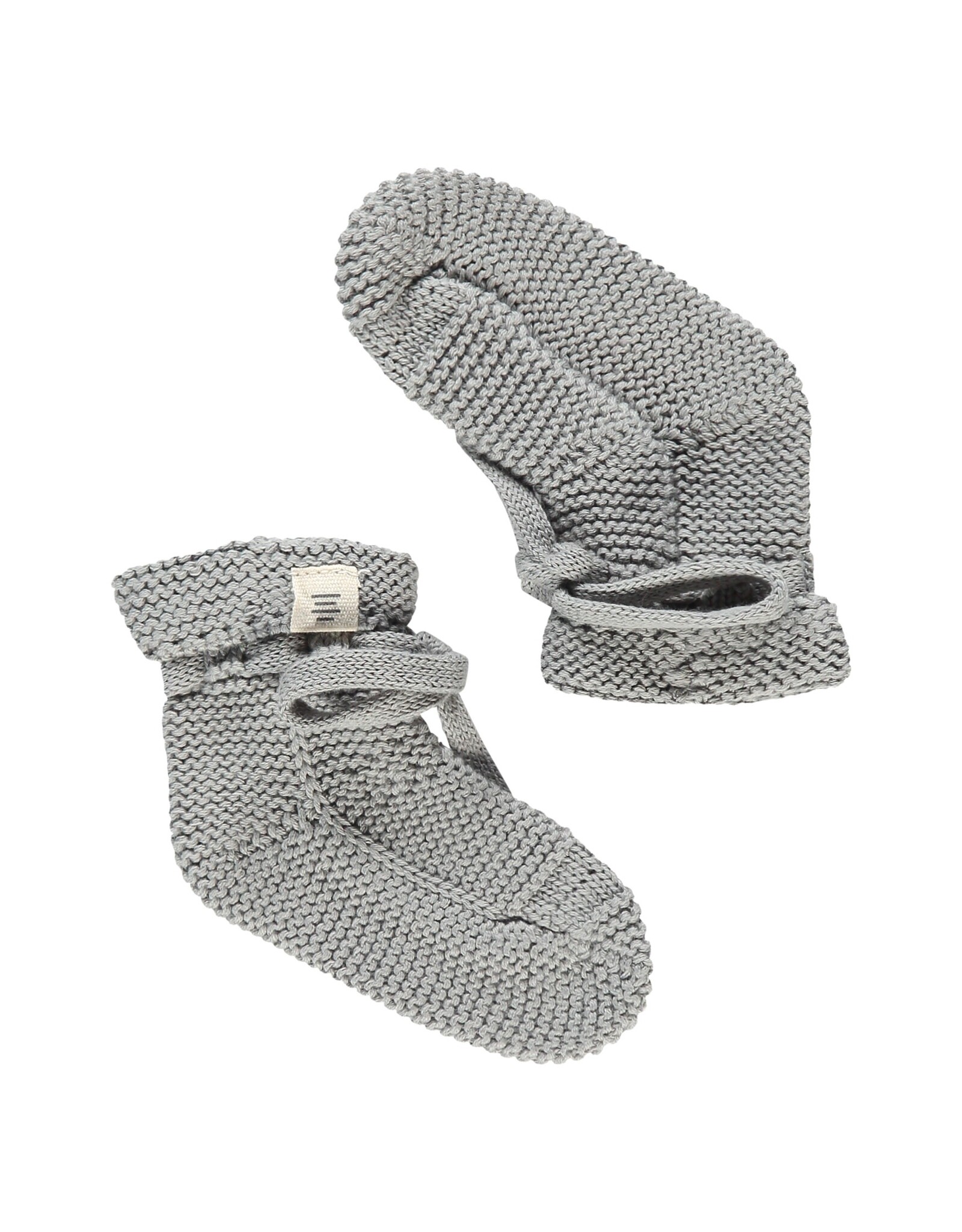 A Tiny Story baby slippers steel