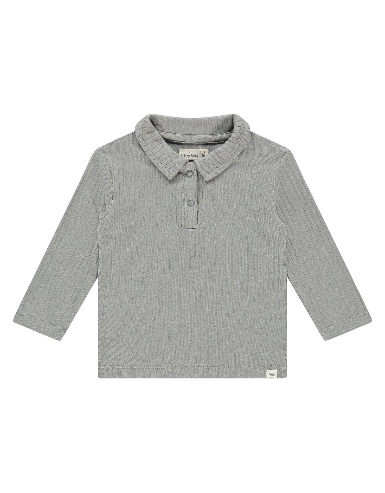 A Tiny Story baby t-shirt long sleeve - steel