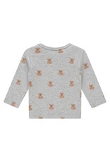 A Tiny Story baby t-shirt long sleeve light grey melange