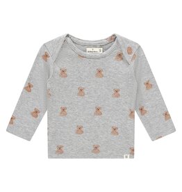 A Tiny Story baby t-shirt long sleeve light grey melange