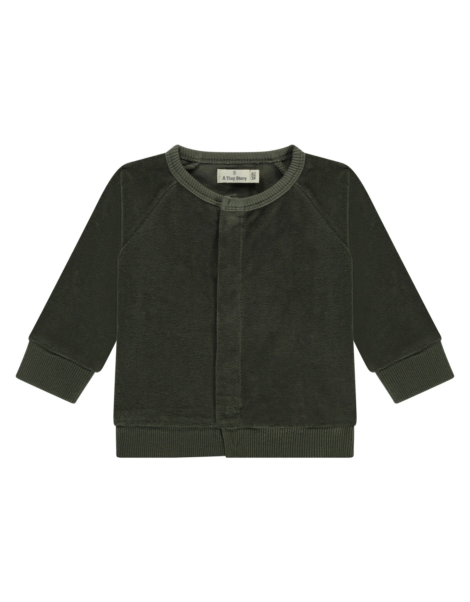 A Tiny Story baby cardigan Basil