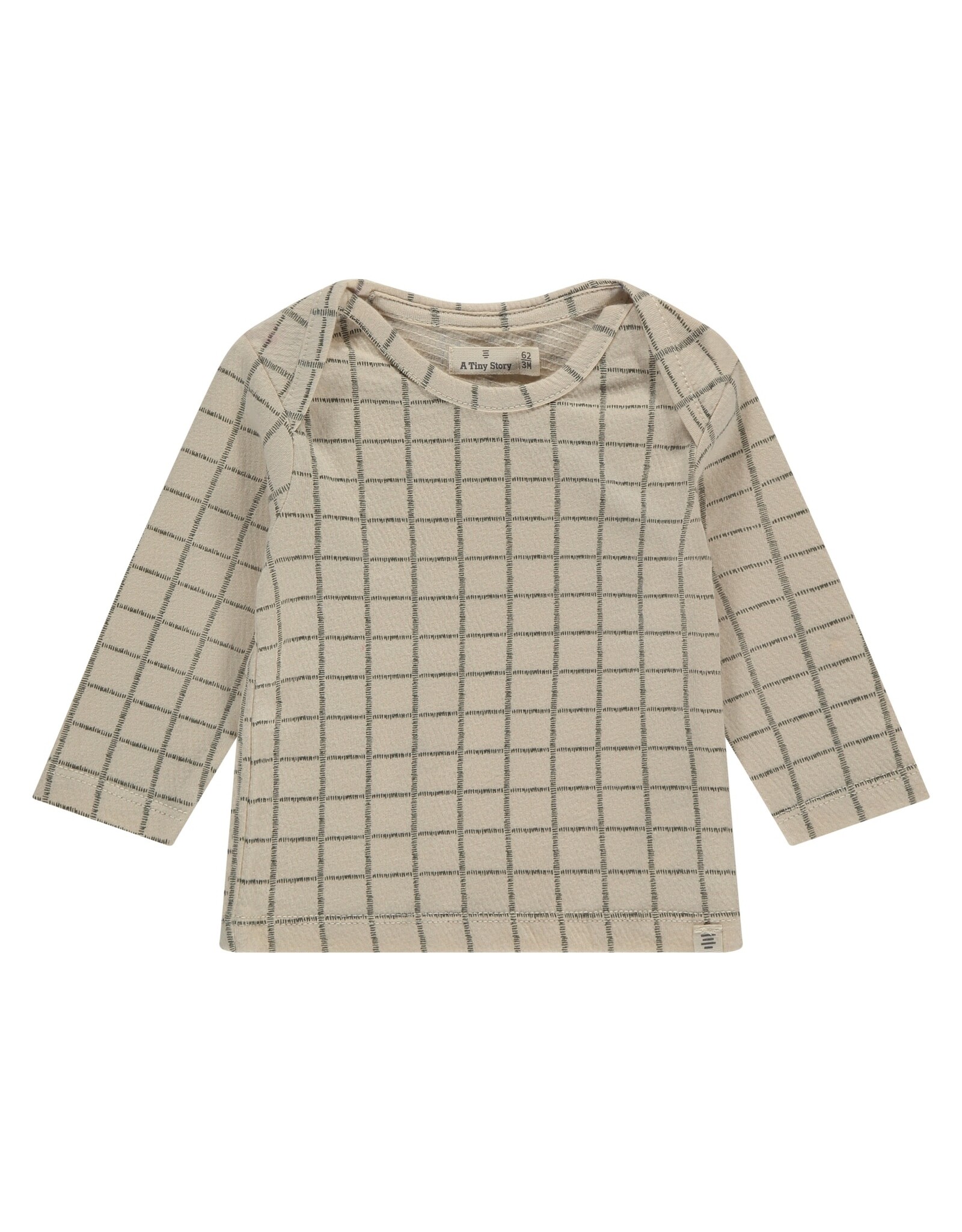 A Tiny Story baby t-shirt long sleeve- Snow w