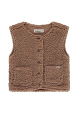 A Tiny Story baby teddy sleeveless cardigan Cookie