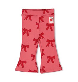 Feetje Flare broek AOP - Queen of Hearts Roze
