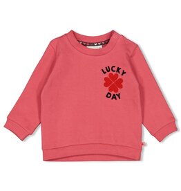 Feetje Sweater - Queen of Hearts Roze