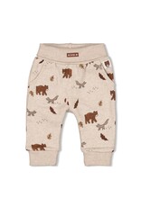Feetje Broek AOP - Wild World Taupe melange