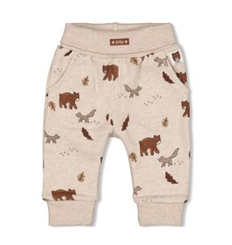 Feetje Broek AOP - Wild World Taupe melange