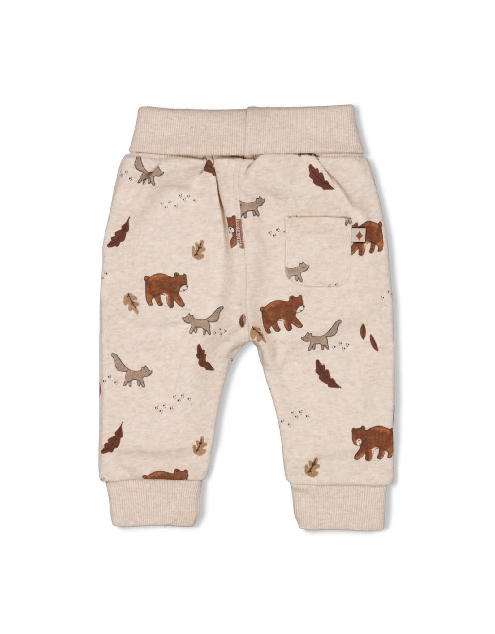 Feetje Broek AOP - Wild World Taupe melange