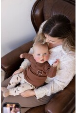 Feetje Broek AOP - Wild World Taupe melange