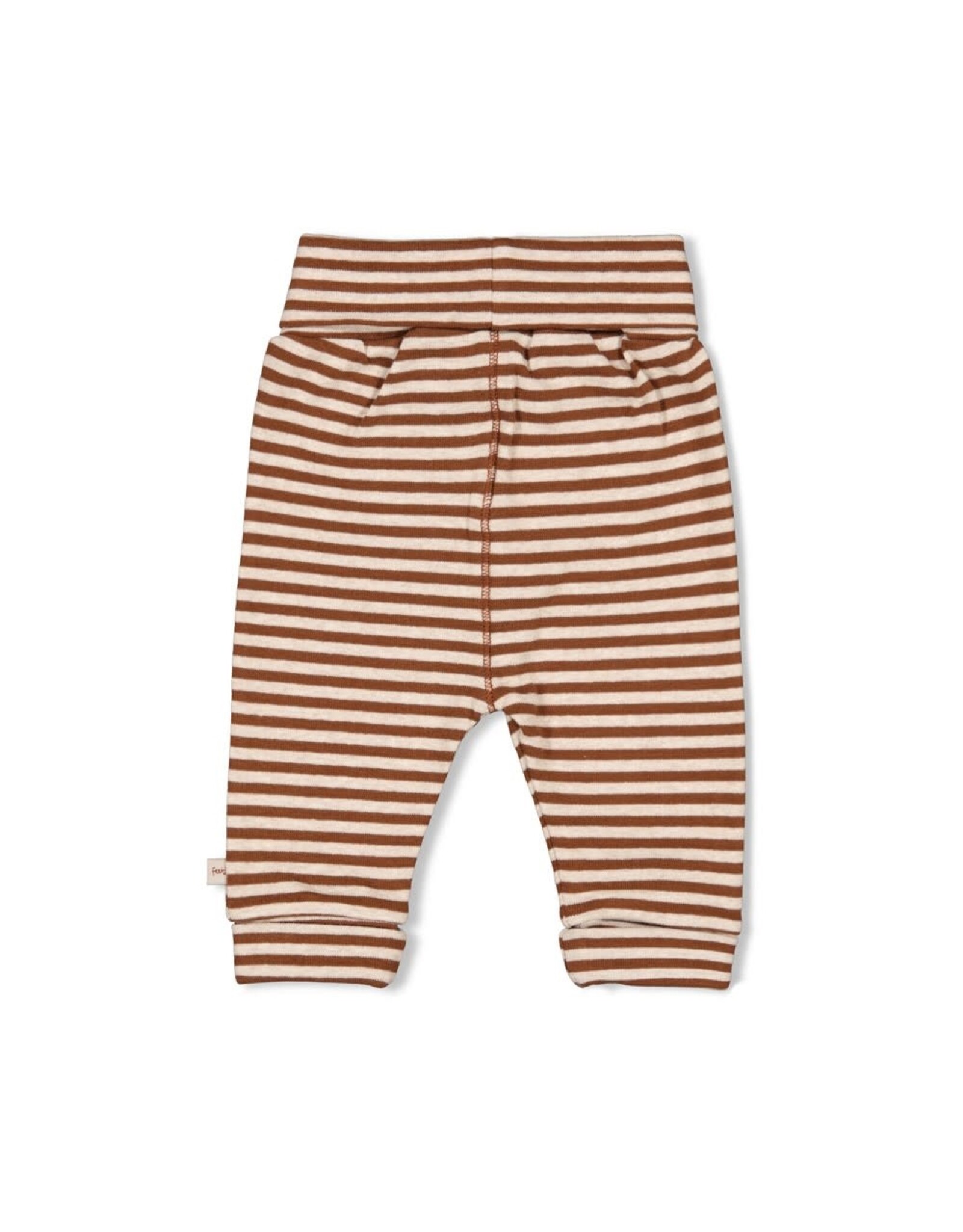 Feetje Broek streep - Wild World Bruin