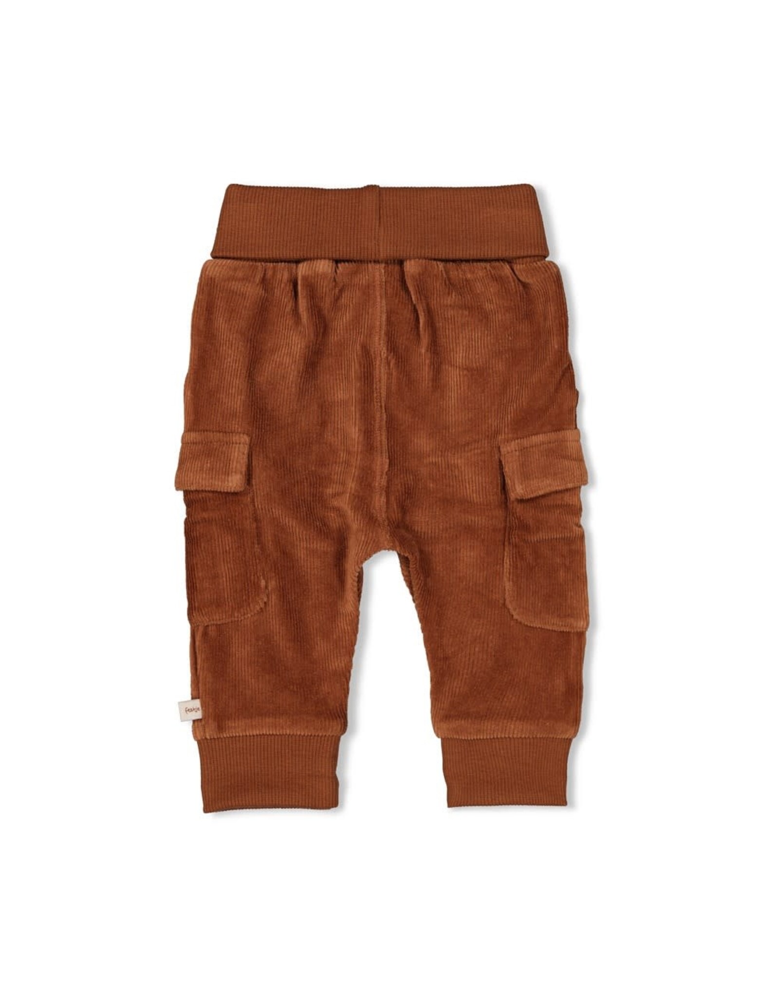 Feetje Broek velours rib - Wild World Bruin