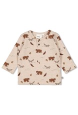 Feetje Longsleeve AOP - Wild World Taupe melange