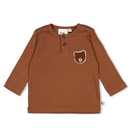 Feetje Longsleeve rib - Wild World Bruin