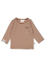 Feetje Longsleeve streep - Wild World Bruin