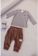 Feetje Longsleeve streep - Wild World Bruin
