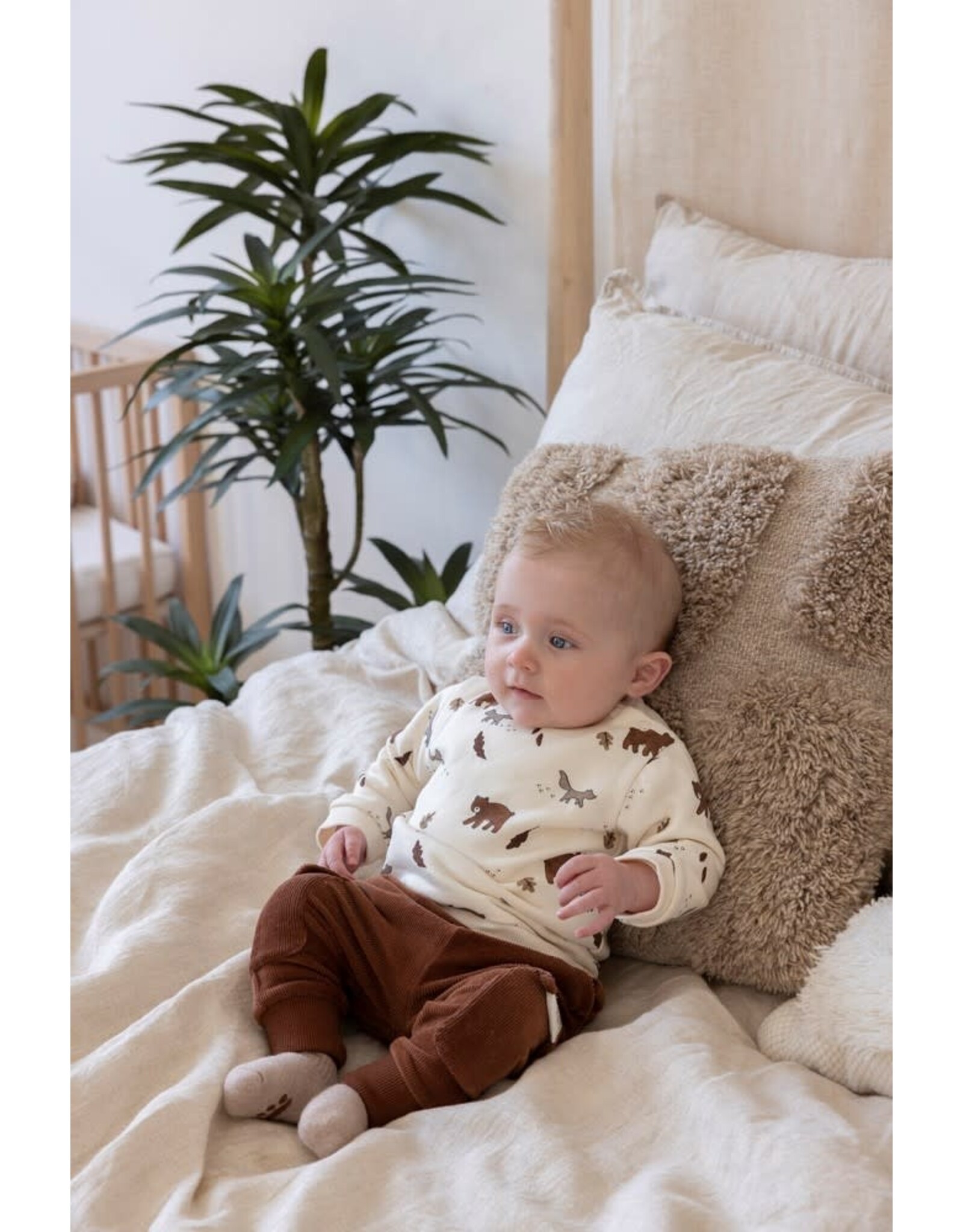 Feetje Sweater AOP - Wild World Offwhite