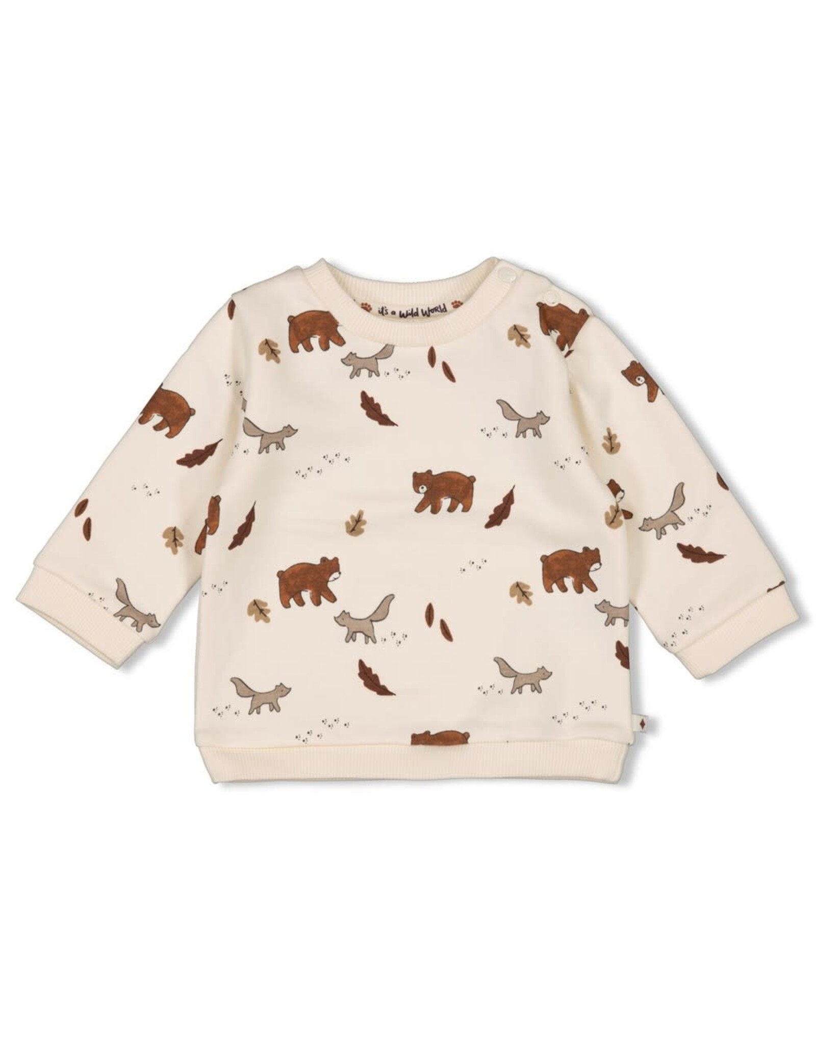 Feetje Sweater AOP - Wild World Offwhite