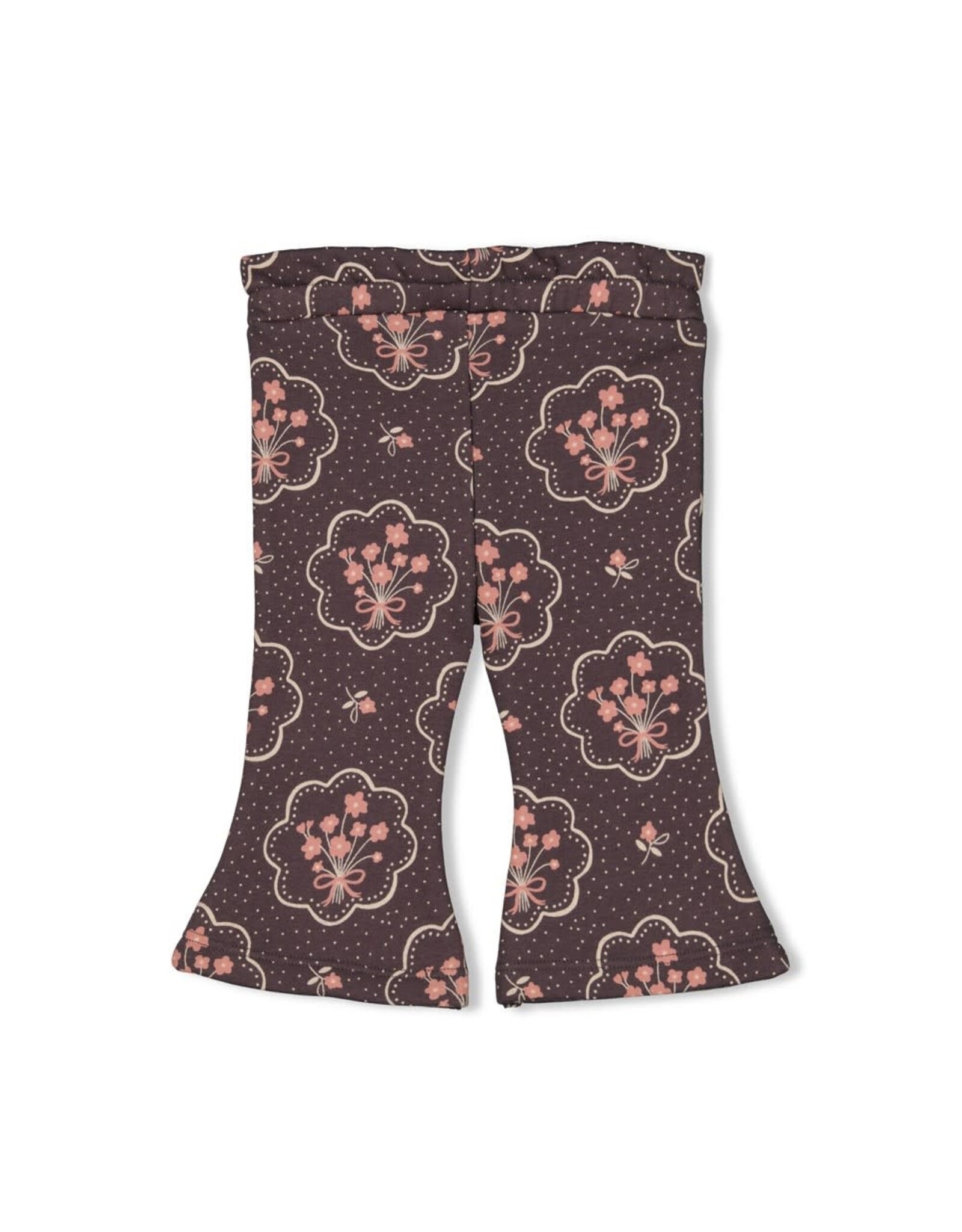 Feetje Flare broek AOP - Woodland Bloom Antraciet