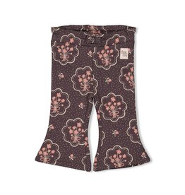 Feetje Flare broek AOP - Woodland Bloom Antraciet