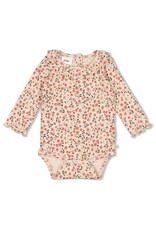 Feetje Romper rib AOP - Woodland Bloom Offwhite