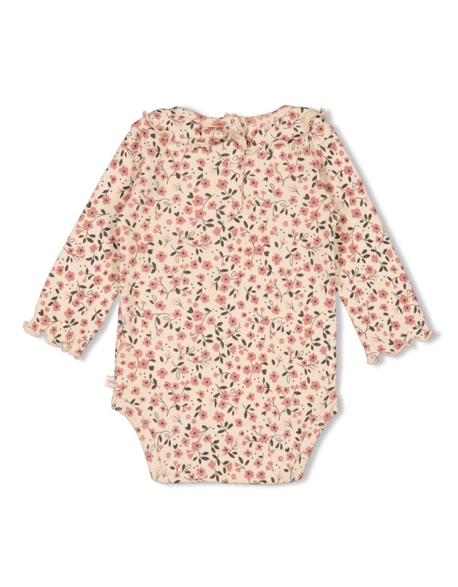 Feetje Romper rib AOP - Woodland Bloom Offwhite