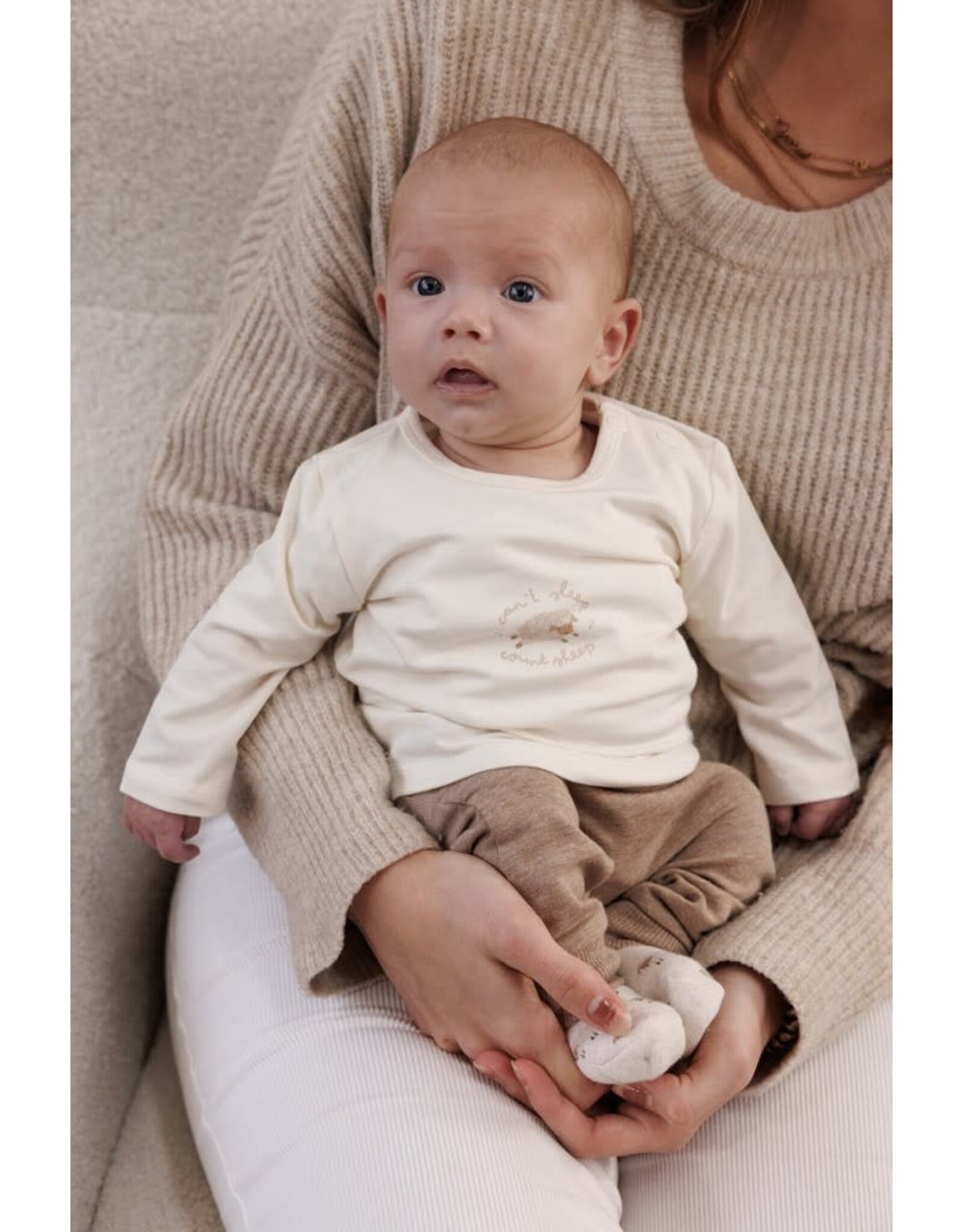 Feetje Broek - Sleepy Sheepy Bruin melange