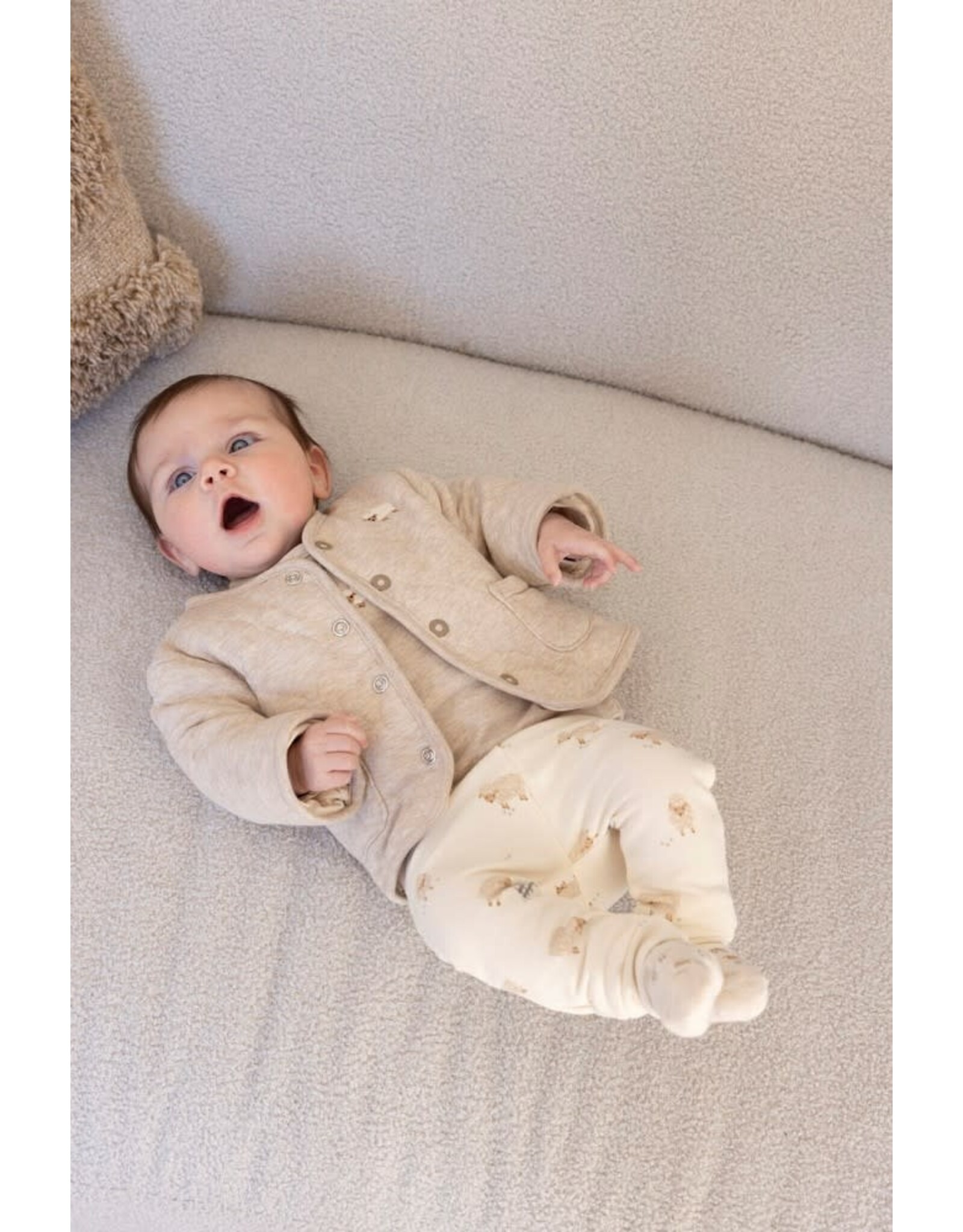 Feetje Broek AOP - Sleepy Sheepy Creme
