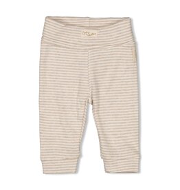 Feetje Broek rib met streep - Sleepy Sheepy Taupe melange