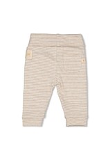 Feetje Broek rib met streep - Sleepy Sheepy Taupe melange