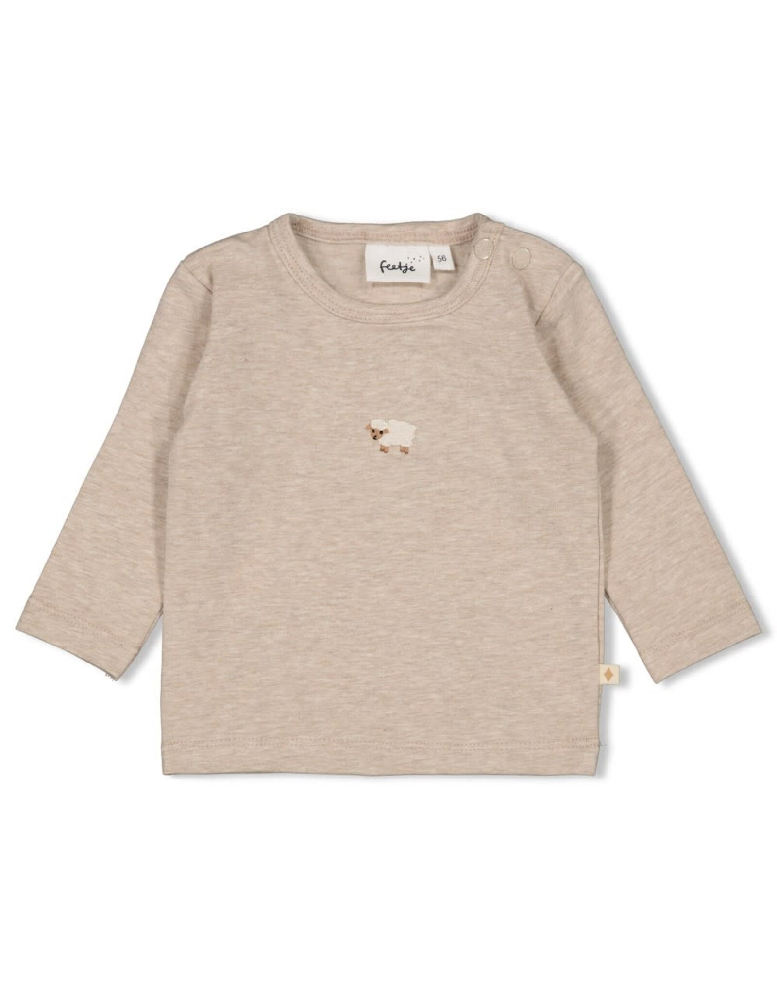 Feetje Longsleeve - Sleepy Sheepy Taupe melange