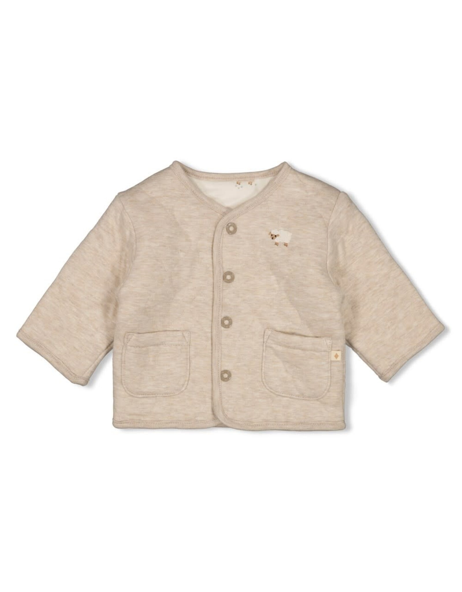 Feetje Omkeerbaar jasje - Sleepy Sheepy Taupe melange